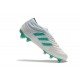 Scarpe da calcio Adidas senza lacci Copa 19 FG Bianca verde