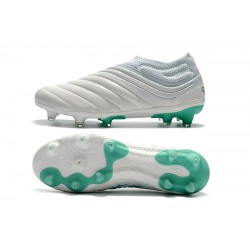 Scarpe da calcio Adidas senza lacci Copa 19 FG Bianca verde 