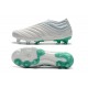 Scarpe da calcio Adidas senza lacci Copa 19 FG Bianca verde