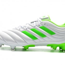 Scarpe da calcio Adidas Copa 19.4 FG bianca verde