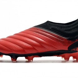Scarpe da calcio Adidas senza lacci Copa 20 FG Knitting Rosso Nero Bianca 