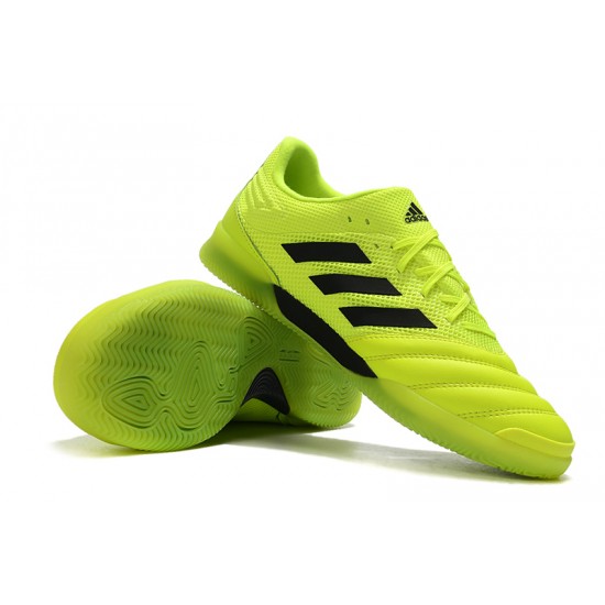 Scarpe da calcio Adidas Copa 20.1 IN Knitting Verde Fluo Nero