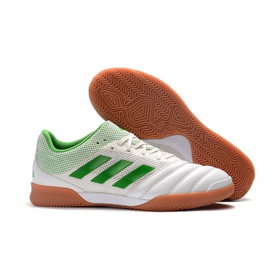 Scarpe da calcio Adidas Copa 20.1 IN Knitting Bianca verde