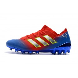Scarpe da calcio Adidas Nemeziz 18 AG Rosso Blu d'oro