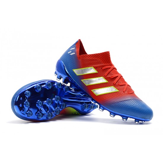 Scarpe da calcio Adidas Nemeziz 18 AG Rosso Blu doro