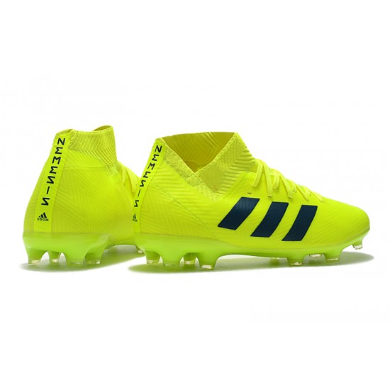 Scarpe da calcio Adidas Nemeziz 18.3 FG Verde Fluo Nero