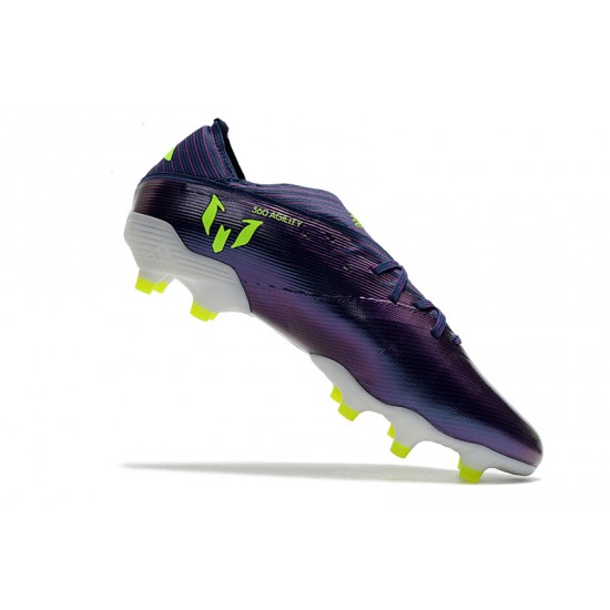 Scarpe da calcio Adidas Nemeziz 19.1 FG Viola verde
