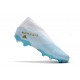 Scarpe da calcio Adidas Nemeziz 19.3 FG Laceless Bianca Blu doro