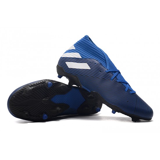 Scarpe da calcio Adidas Nemeziz 19.3 FG Blu Reale Bianca
