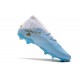 Scarpe da calcio Adidas senza lacci Nemeziz 19.3 FG Bianca Blu doro