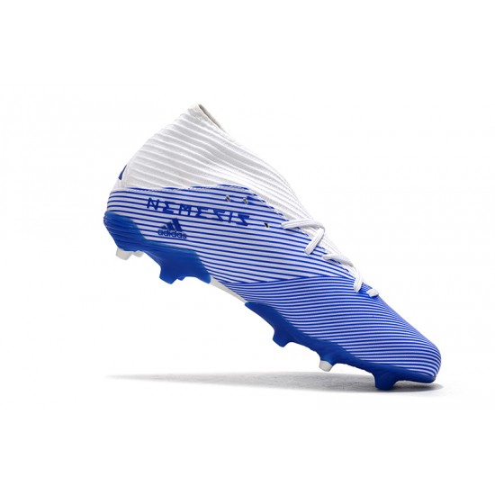 Scarpe da calcio Adidas Nemeziz 19.3 FG Bianca Blu