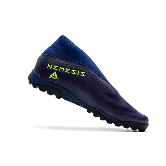 Scarpe da calcio Adidas Nemeziz 19.3 TF MD Blu verde