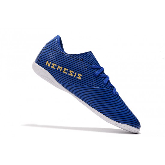 Scarpe da calcio Adidas Nemeziz 19.4 IN Blu Bianca