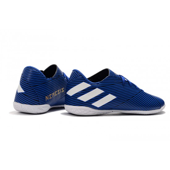 Scarpe da calcio Adidas Nemeziz 19.4 IN Blu Bianca