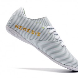 Scarpe da calcio Adidas Nemeziz 19.4 IN Bianca d'oro
