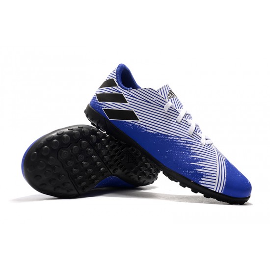 Scarpe da calcio Adidas Nemeziz 19.4 TF Bianca Blu