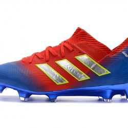 Scarpe da calcio Adidas Nemeziz Messi 18.1 FG Rosso Blu d'oro