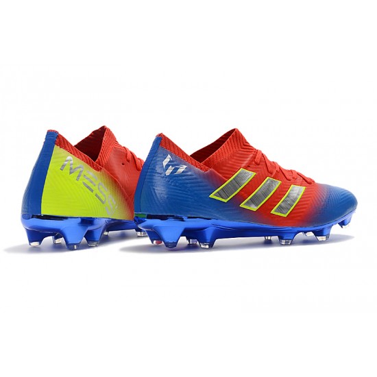 Scarpe da calcio Adidas Nemeziz Messi 18.1 FG Rosso Blu doro