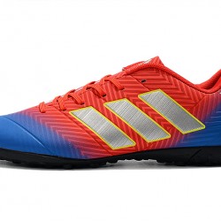 Scarpe da calcio Adidas Nemeziz Messi Tango 18.4 TF Rosso d'oro Blu