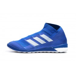 Scarpe da calcio Adidas Nemeziz Tango 18 IN Blu Bianca
