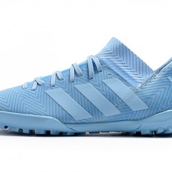 Scarpe da calcio Adidas Nemeziz Tango 18.3 TF Low Top Cielo blu