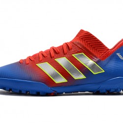 Scarpe da calcio Adidas Nemeziz Tango 18.3 TF Rosso Blu d'oro