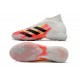 Scarpe da calcio Adidas Preator Mutator 20+ TF bianca arancia Nero