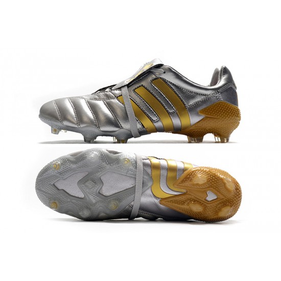 Scarpe da calcio Adidas Predator ManiaTormentor FG - Metallic Argento Gold