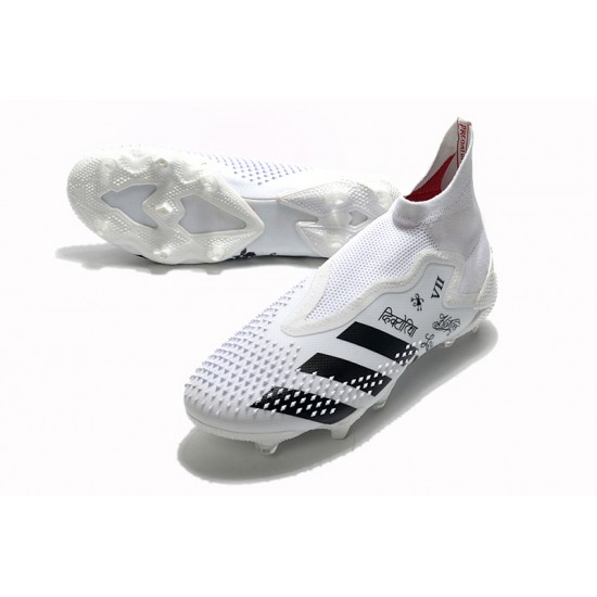 Scarpe da calcio Adidas Predator Mutator 20+ FG Tormentor - bianca Nero