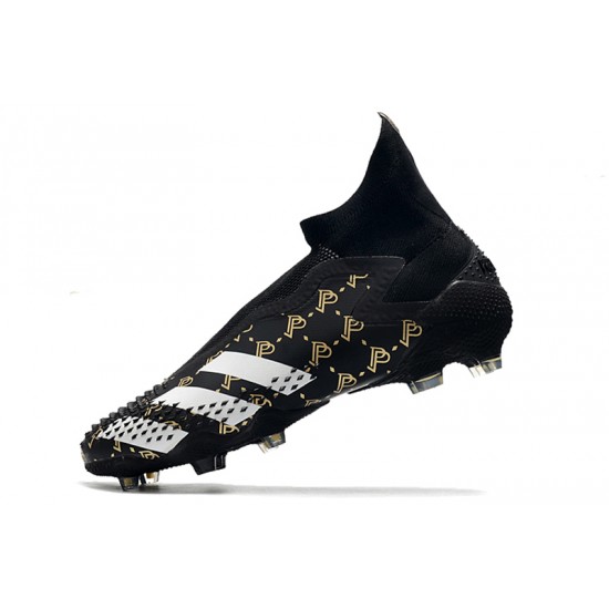 Scarpe da calcio Adidas Predator Mutator 20+ FG Tormentor Pogba - bianca Mtallic Gold