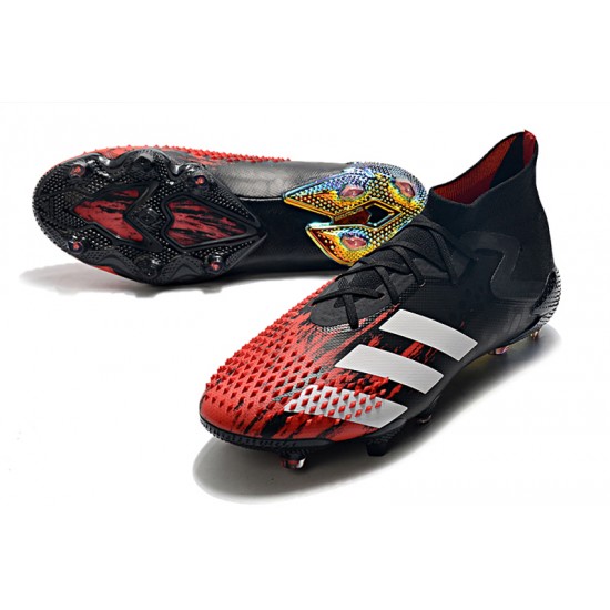Scarpe da calcio Adidas Predator Mutator 20.1 FG Tormentor - Nero Rosso bianca