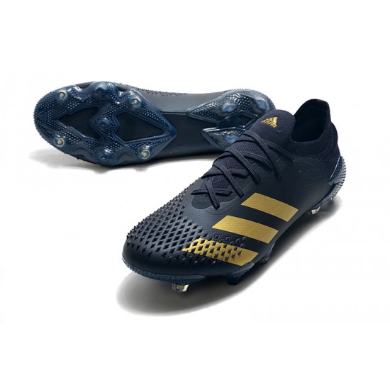 Scarpe da calcio Adidas Predator Mutator 20.1 Low FG - Navy Blu Gold
