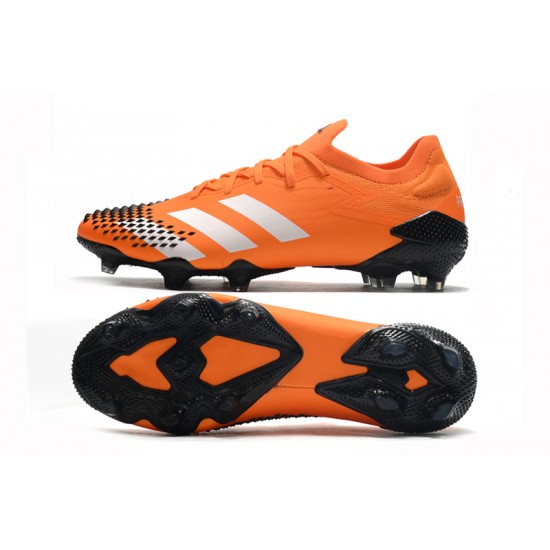 Scarpe da calcio Adidas Predator Mutator 20.1 Low FG - arancia Nero Argento