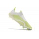 Scarpe da calcio Adidas X 18 FG Laceless Bianca Giallo verde