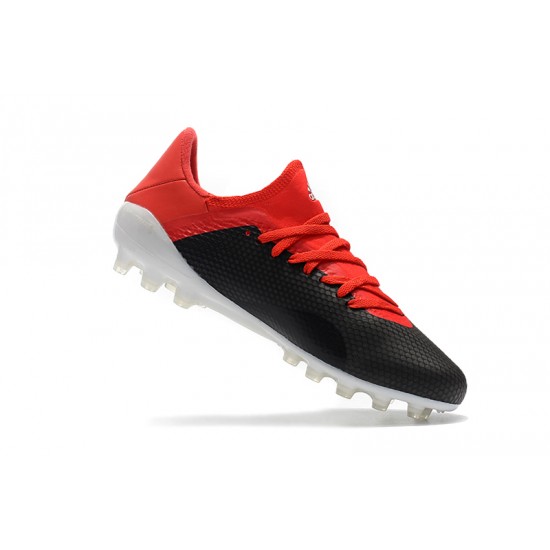 Scarpe da calcio Adidas X 18.1 AG Nero Rosso Bianca
