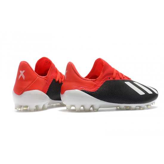 Scarpe da calcio Adidas X 18.1 AG Nero Rosso Bianca