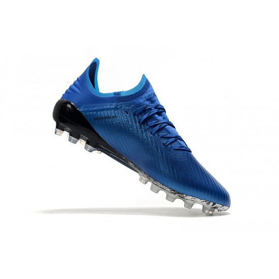 Scarpe da calcio Adidas X 19.1 AG Blu Reale Bianca