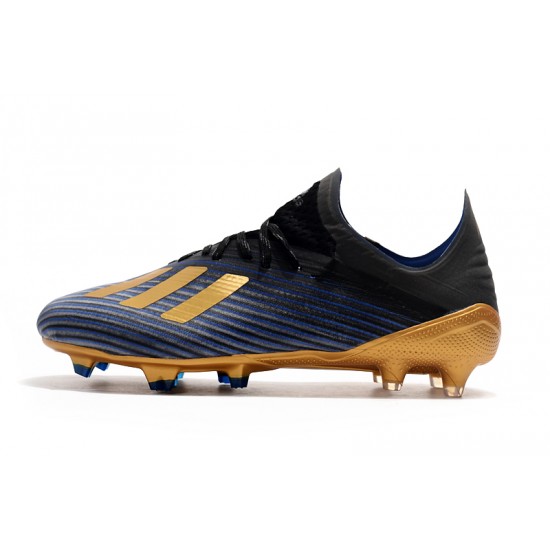 Scarpe da calcio Adidas X 19.1 FG Nero doro Blu