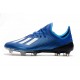 Scarpe da calcio Adidas X 19.1 FG Blu Bianca Nero