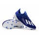 Scarpe da calcio Adidas X 19.1 FG Blu Bianca