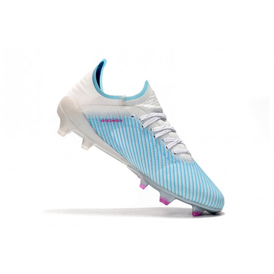 Scarpe da calcio Adidas X 19.1 FG Bianca Blu Nero