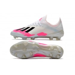 Scarpe da calcio Adidas X 19.1 FG Bianca Rosa Nero