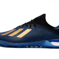 Scarpe da calcio Adidas X 19.1 TF Blu d'oro Nero
