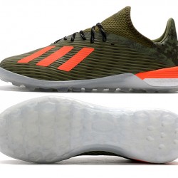 Scarpe da calcio Adidas X 19.1 TF verde Arancia
