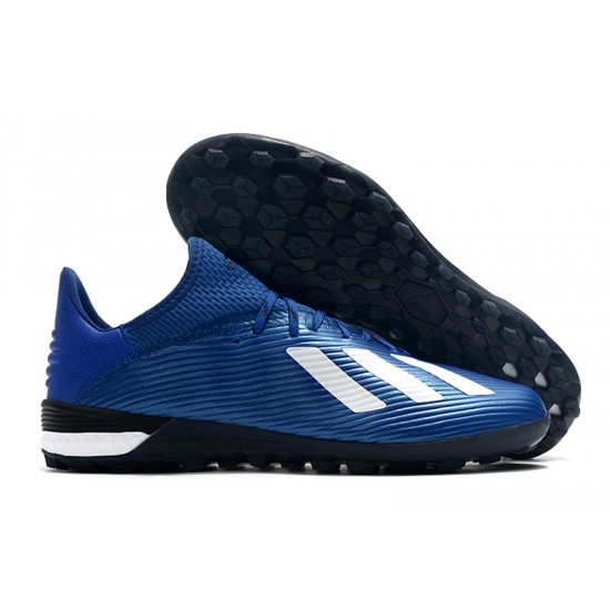 Scarpe da calcio Adidas X 19.1 TF Blu Reale Bianca