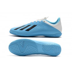 Scarpe da calcio Adidas X 19.4 IC Bianca Blu Nero