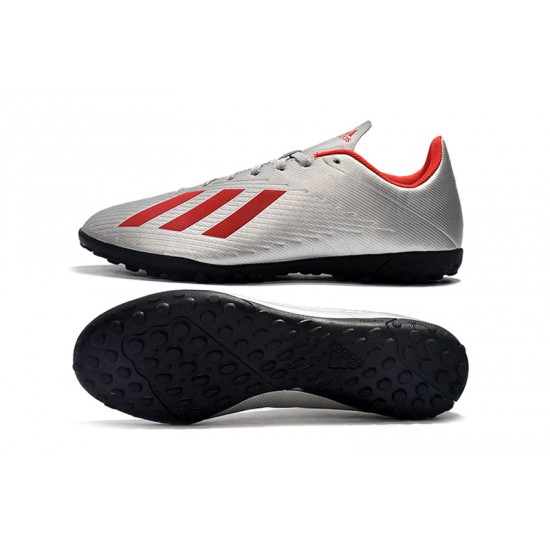Scarpe da calcio Adidas X 19.4 TF Argento Rosso