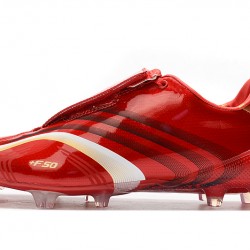 Scarpe da calcio Adidas X F506 FG Tunit Laceless Rosso Bianca