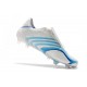 Scarpe da calcio Adidas X F506 FG Tunit Laceless Bianca Blu