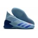 Scarpe da calcio Adidas senza lacci Predator 20.3 IN Blu Grigio